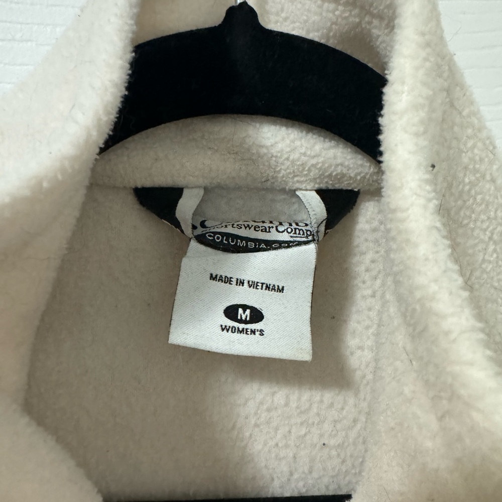 Columbia Off-White Fleece Jacket - Picture 2 of 4